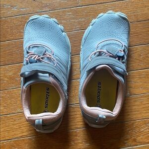 WHITIN Blue and Pink Flats Sleek Slip-On Design